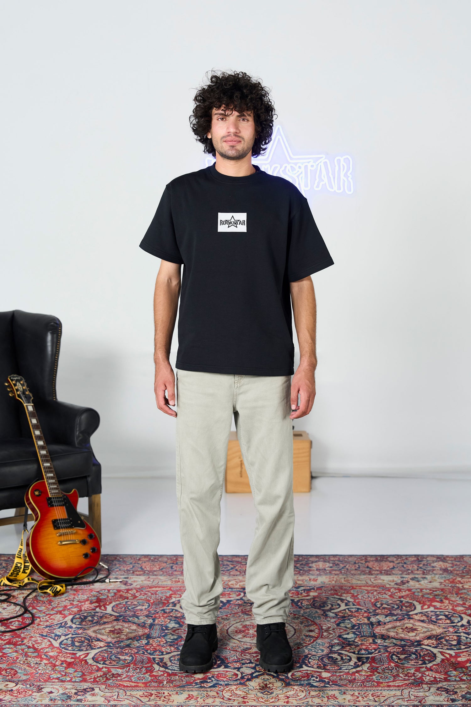 Beige Baggy Chino shop at Rockstar Jeans