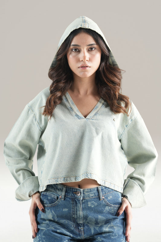 Acid Hood Crop Top