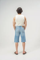 Light Blue Baggy Denim Shorts