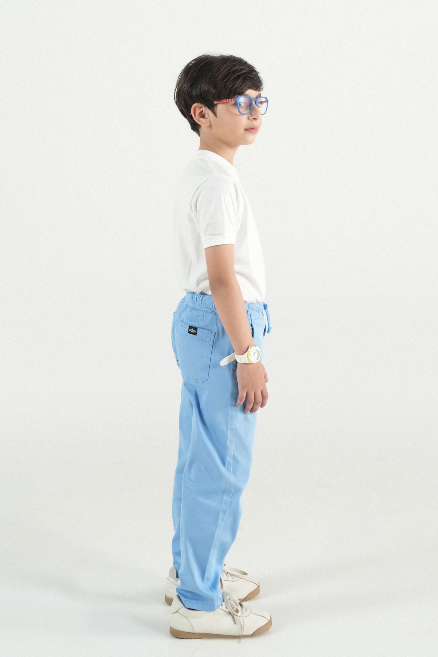 Light blue Drawstring Trousers