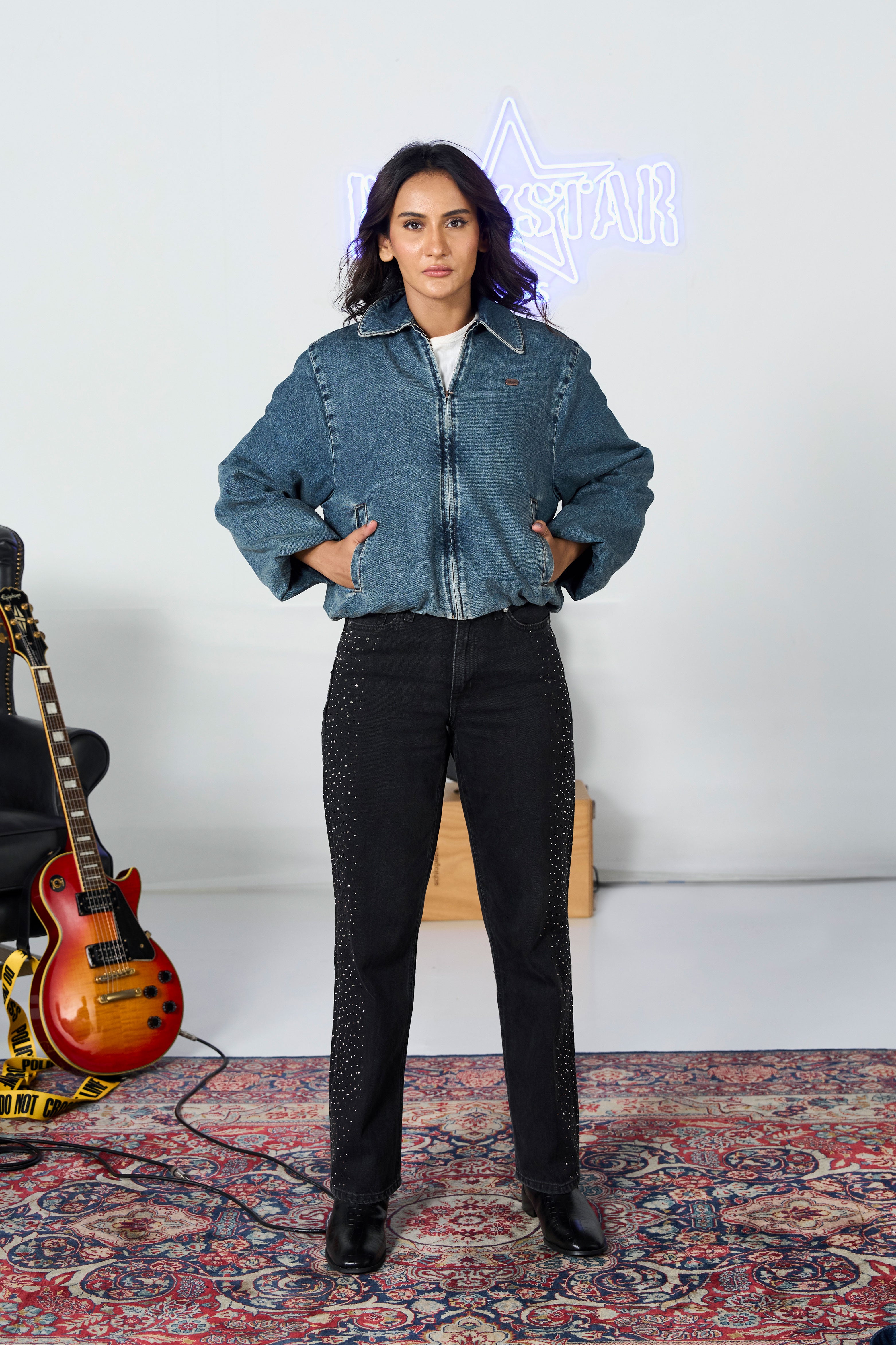 Rusty Balloon Bomber Jacket shop at Rockstar Jeans