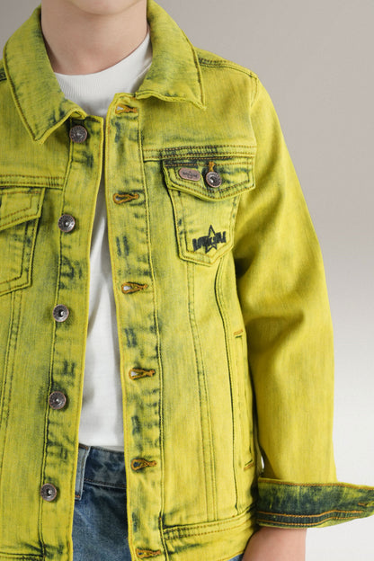 Yellow Bust Denim Jacket