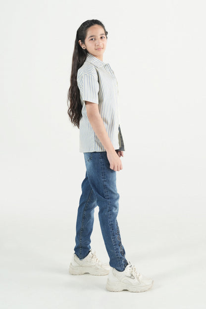 Button Down Summer Stripe Shirt – Off White