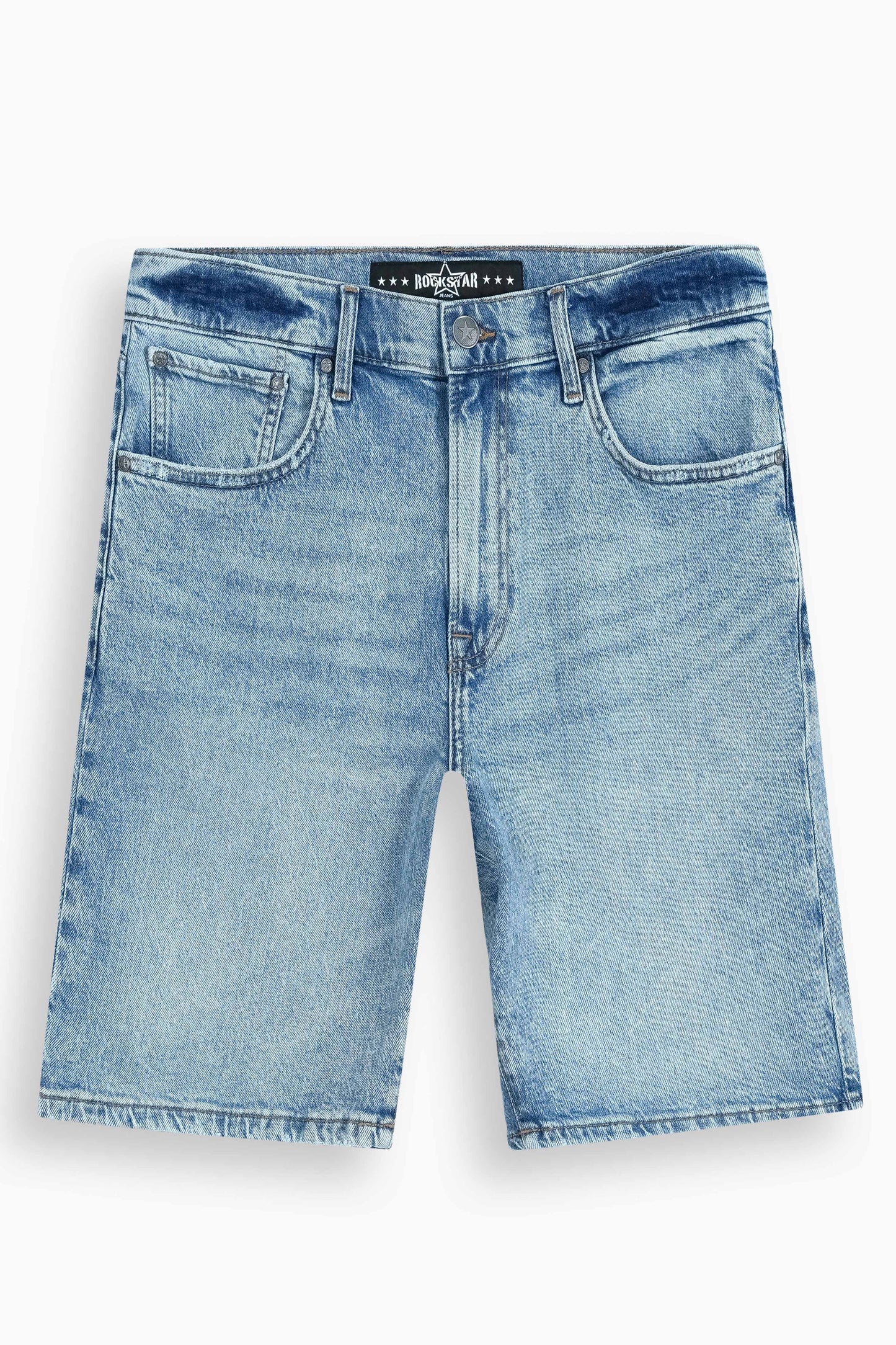 Baggy Fit Denim Shorts Light Blue