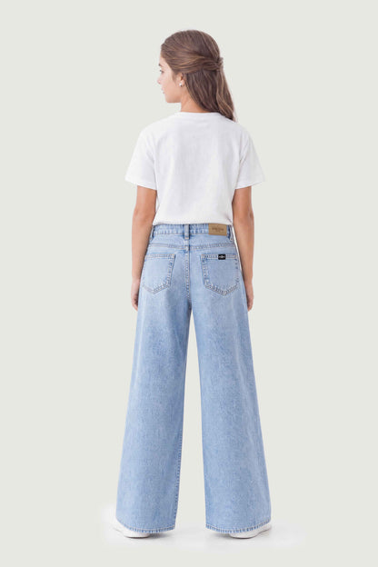 Wide Leg Cross Belt Jeans