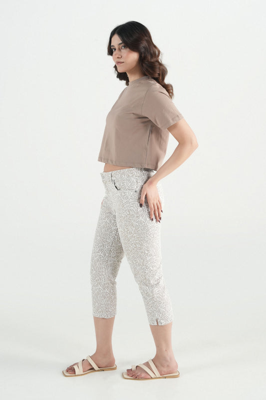 Flora Stretch Capri