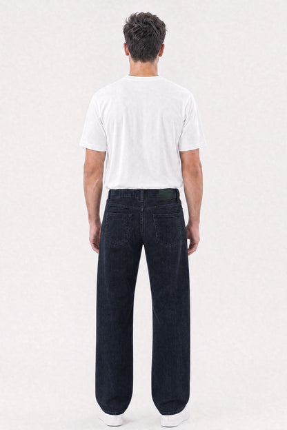 Loose Straight Fit Jeans Black