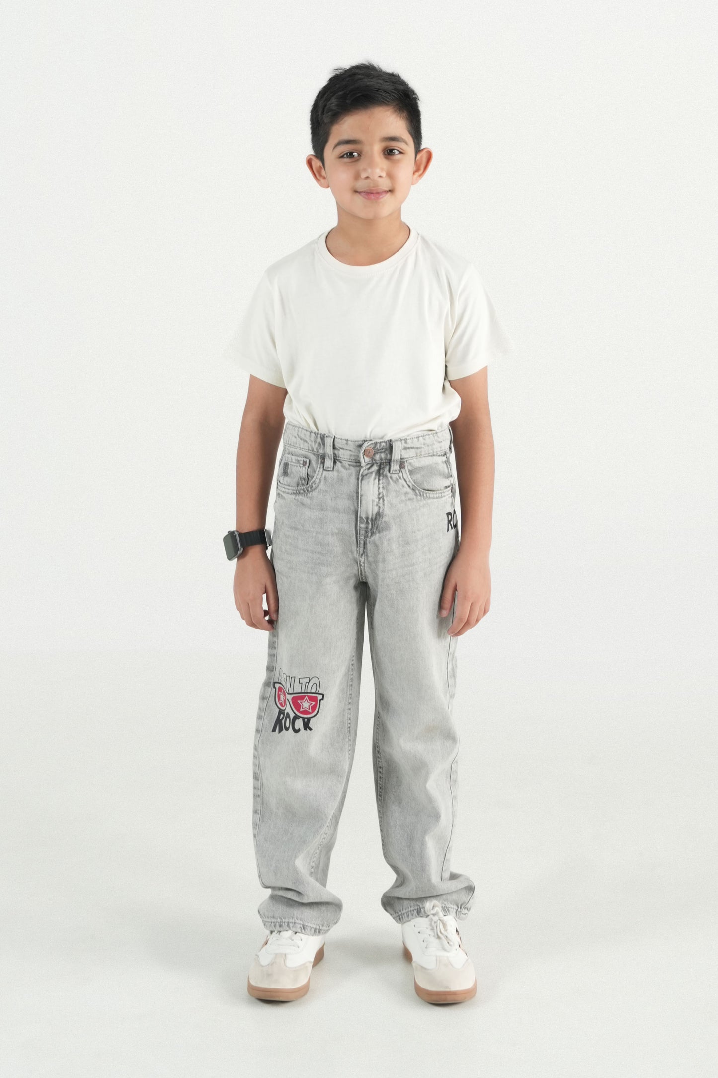 Light Grey Straight Jeans