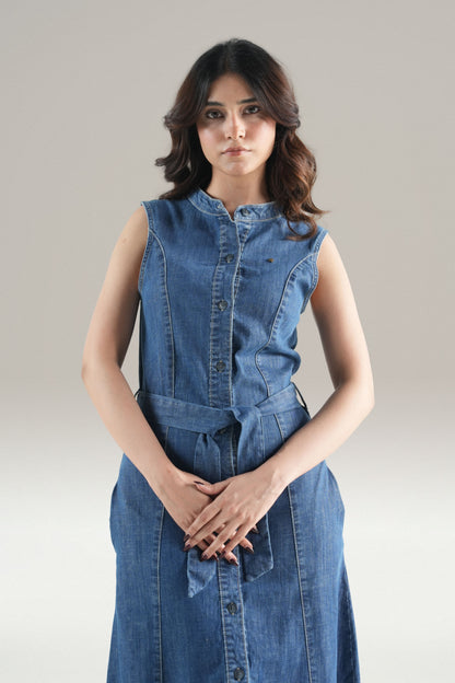 Indigo Bloom Dress