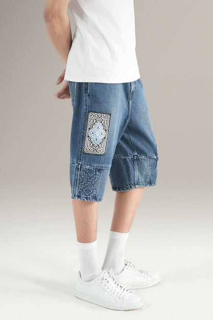 Dark Persian Rug Jorts