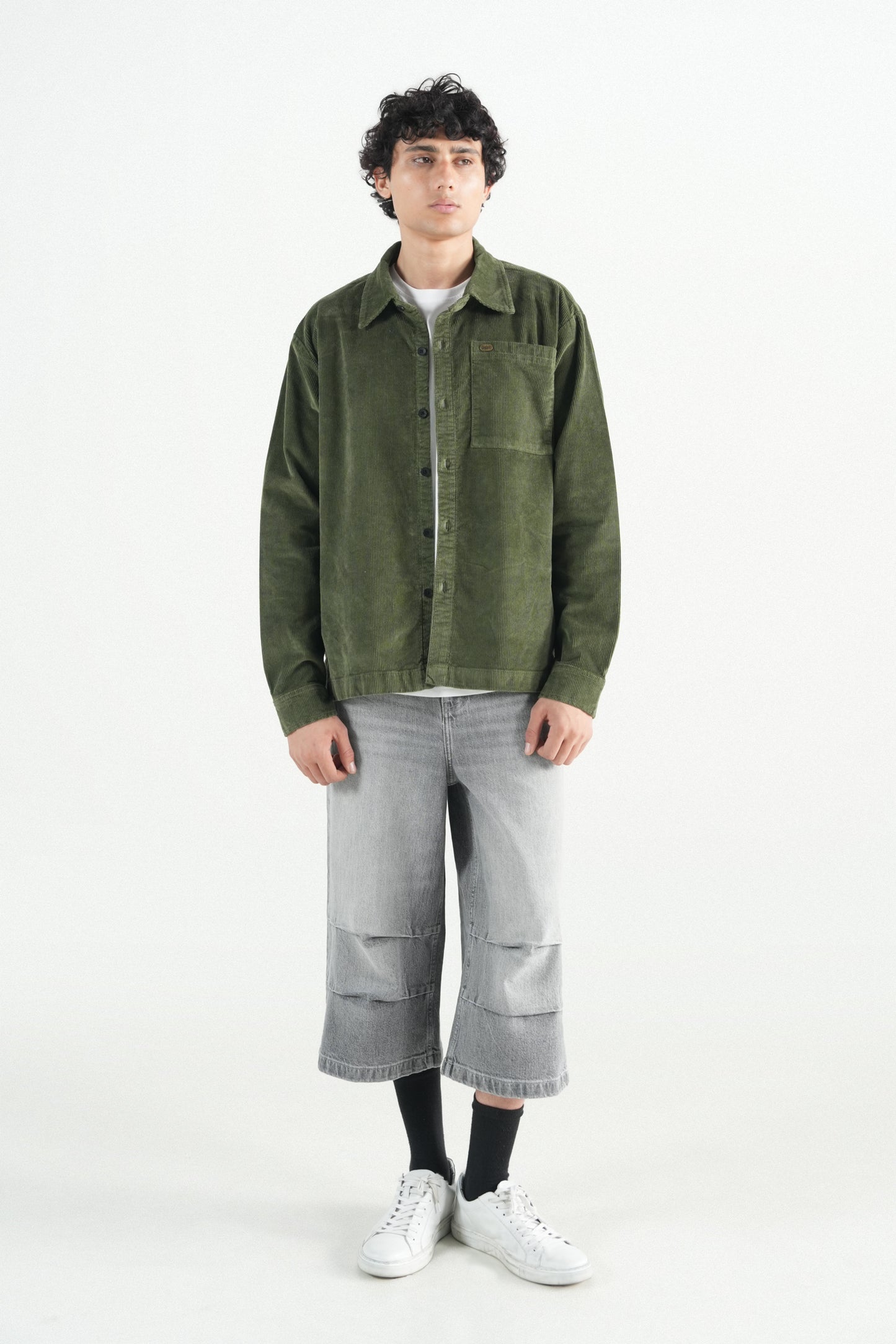 Oversized Green Corduroy  Jacket