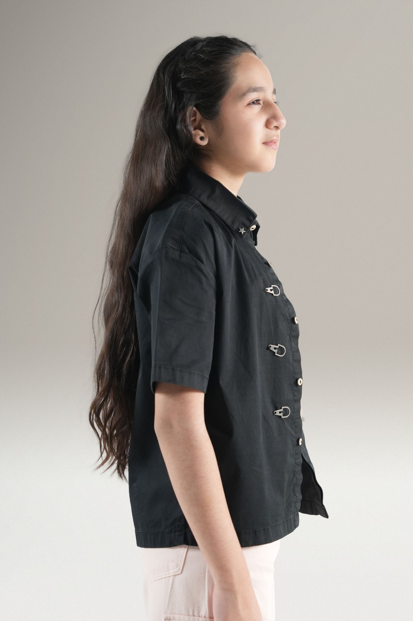 Black Iron Clasp Shirt