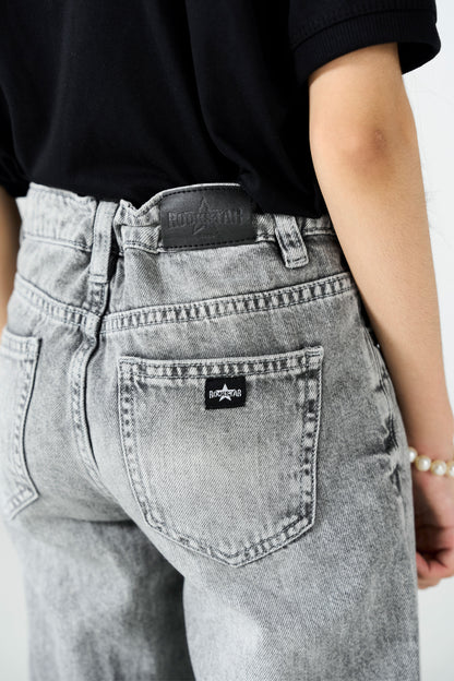 Grey Grind Straight shop at rockstar jeans