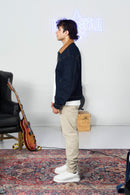 Dark Blue Bomber Jacket