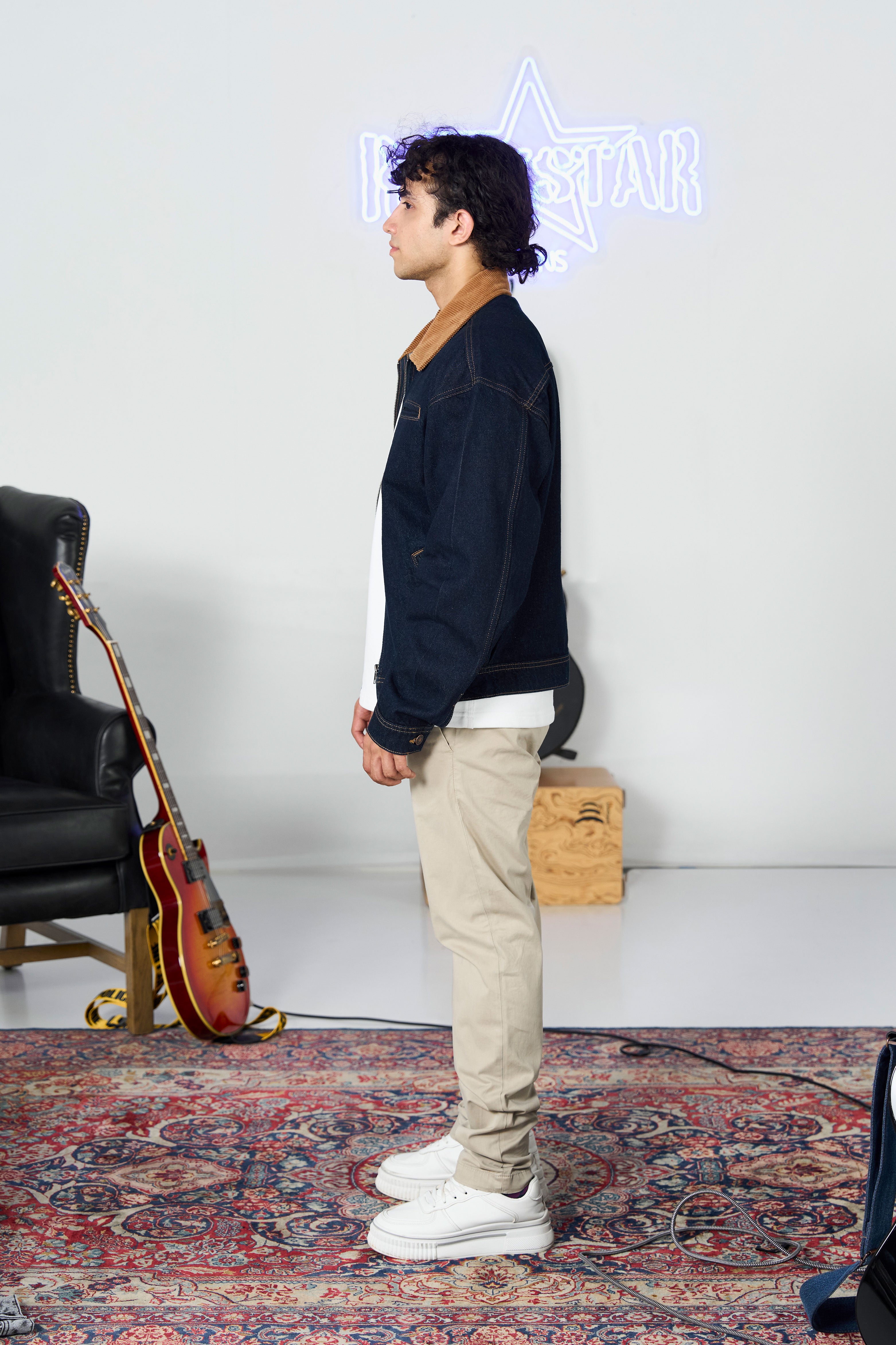 Dark Blue Bomber Jacket