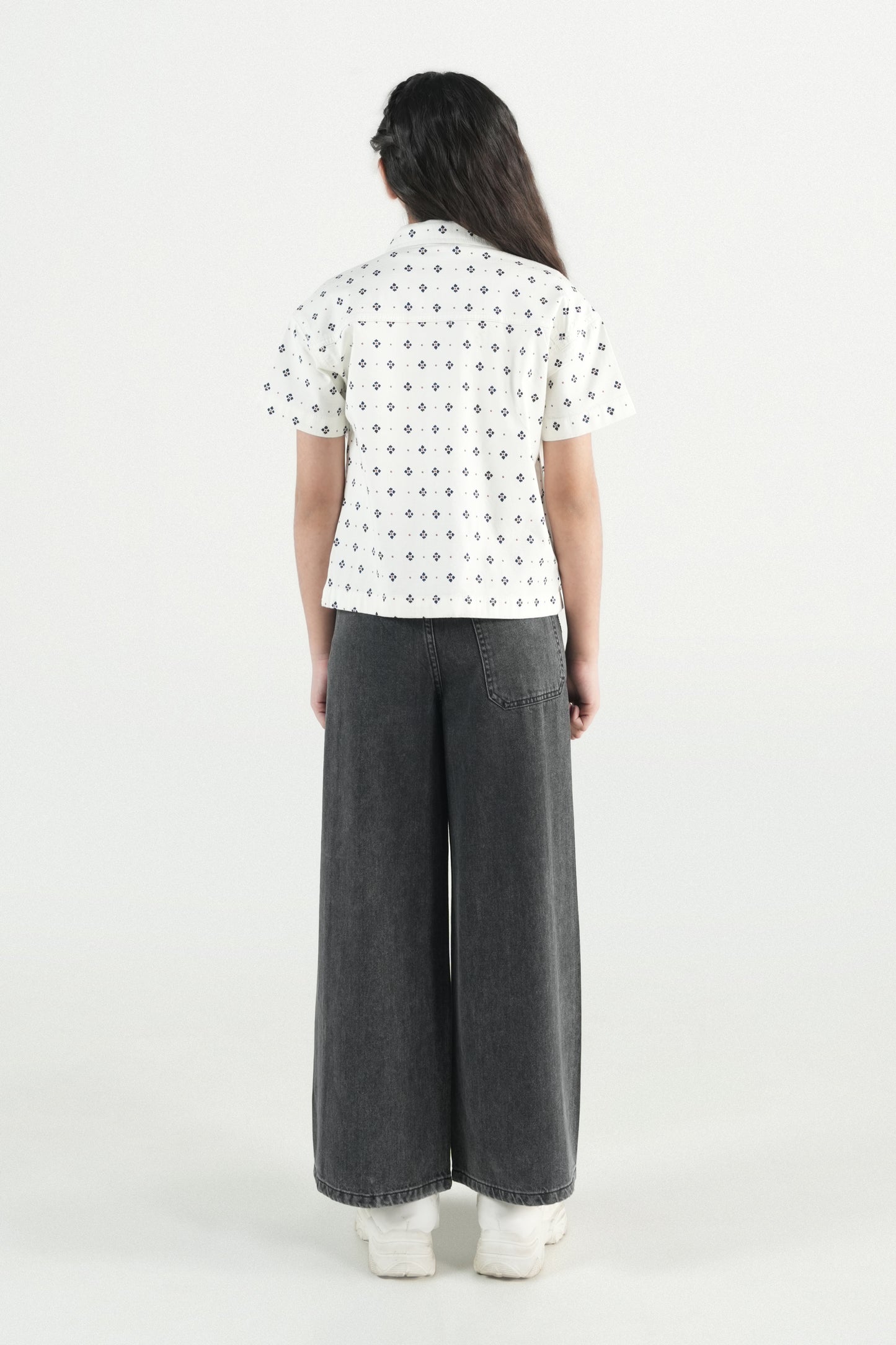 Hawaiian Mini Print Shirt – White