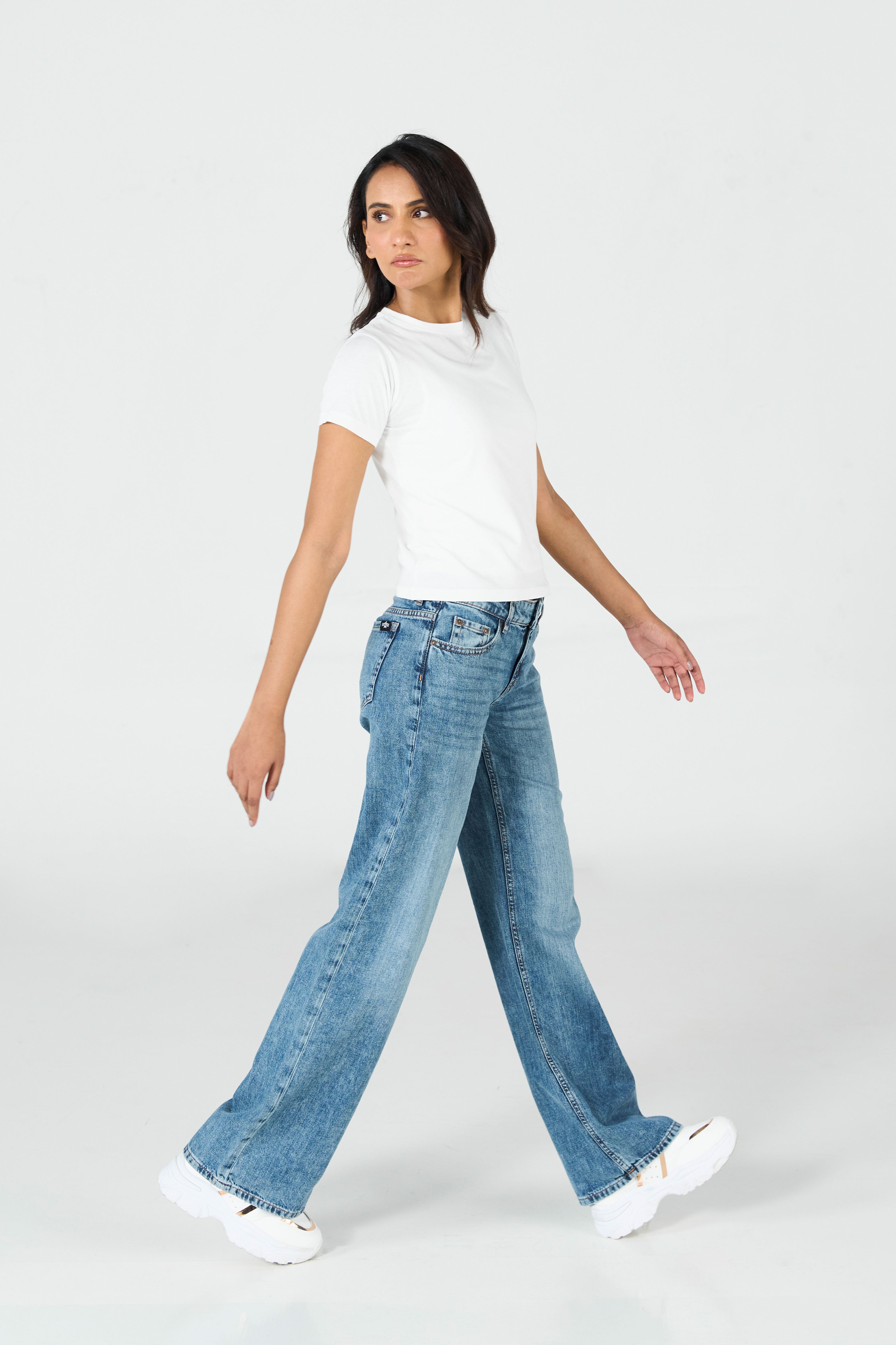 Low Rise Wide Leg