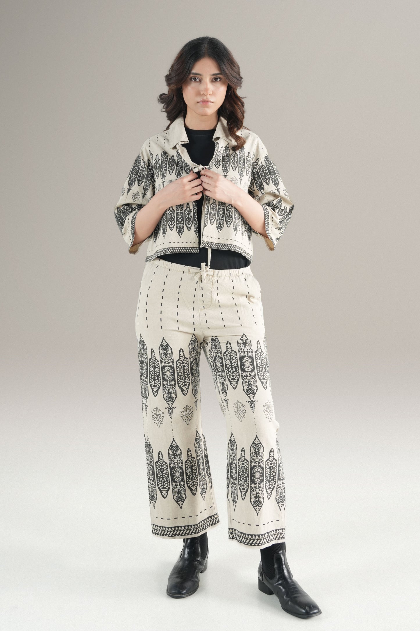 Nomad Block Print Trouser