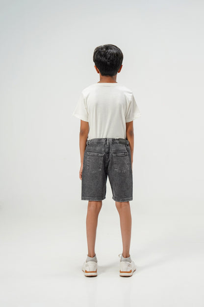 Ultra light Grey Denim Shorts shop at Rockstar Jeans