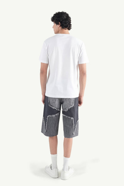 Star Dark  Patch Jorts