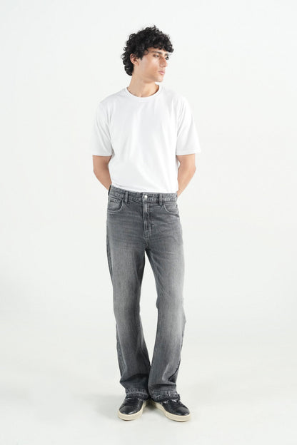 Charcoal Flare Fit Jeans