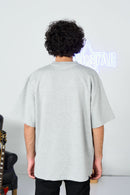 Drop Shoulder Grey Tee