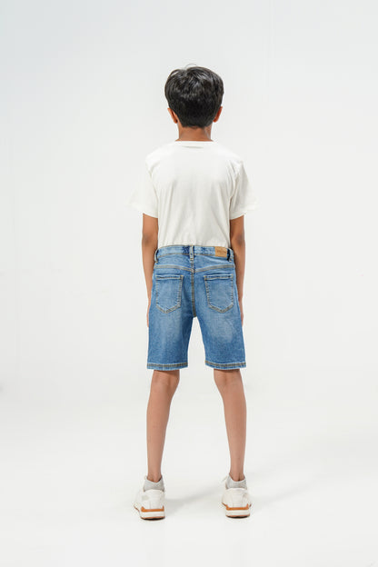 Ultra Light Blue Denim Shorts shop at Rockstar Jeans