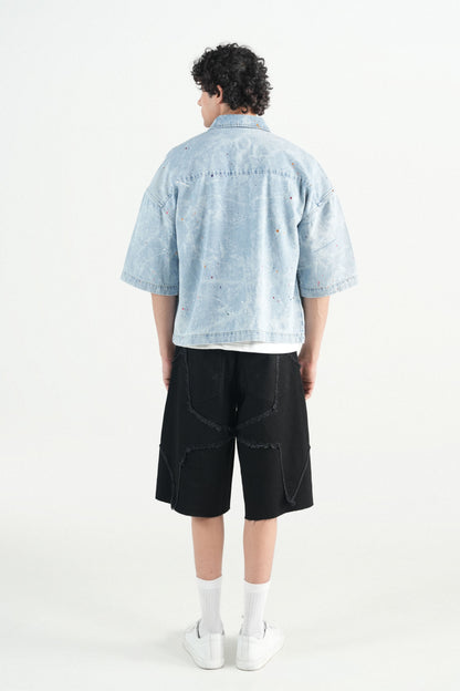 Stone Splashed Oversized Shirt
