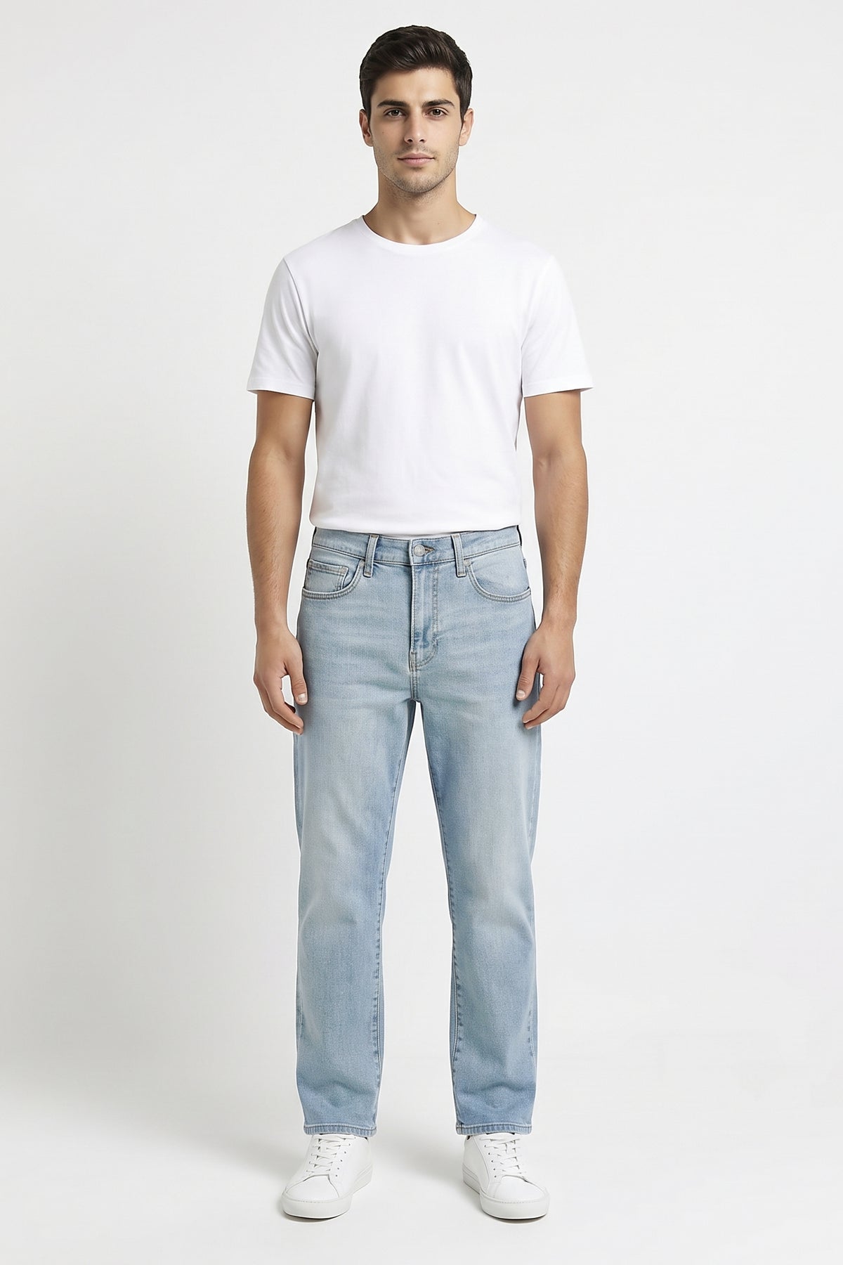 Slim Straight Fit Jeans Light Blue