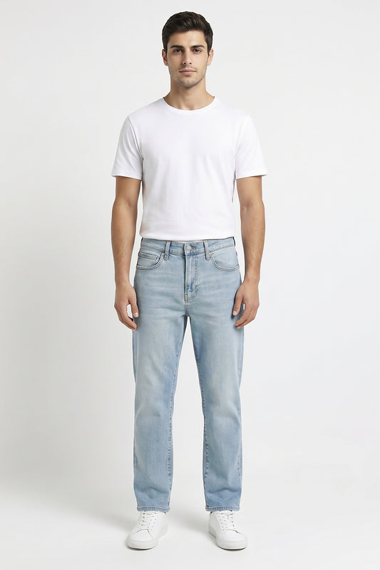 Slim Straight Fit Jeans Light Blue