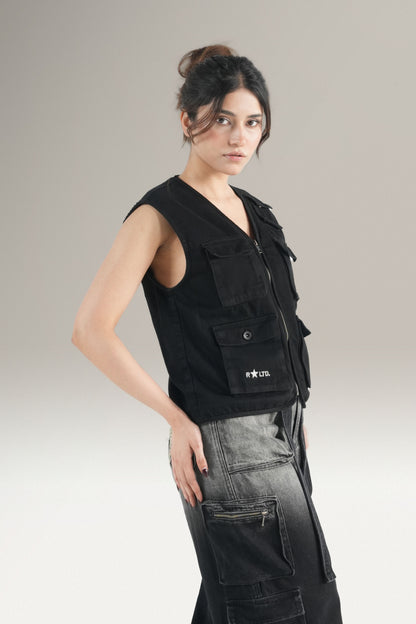 Black Utility Vest