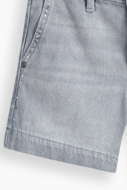 Wide Leg Studded Shorts