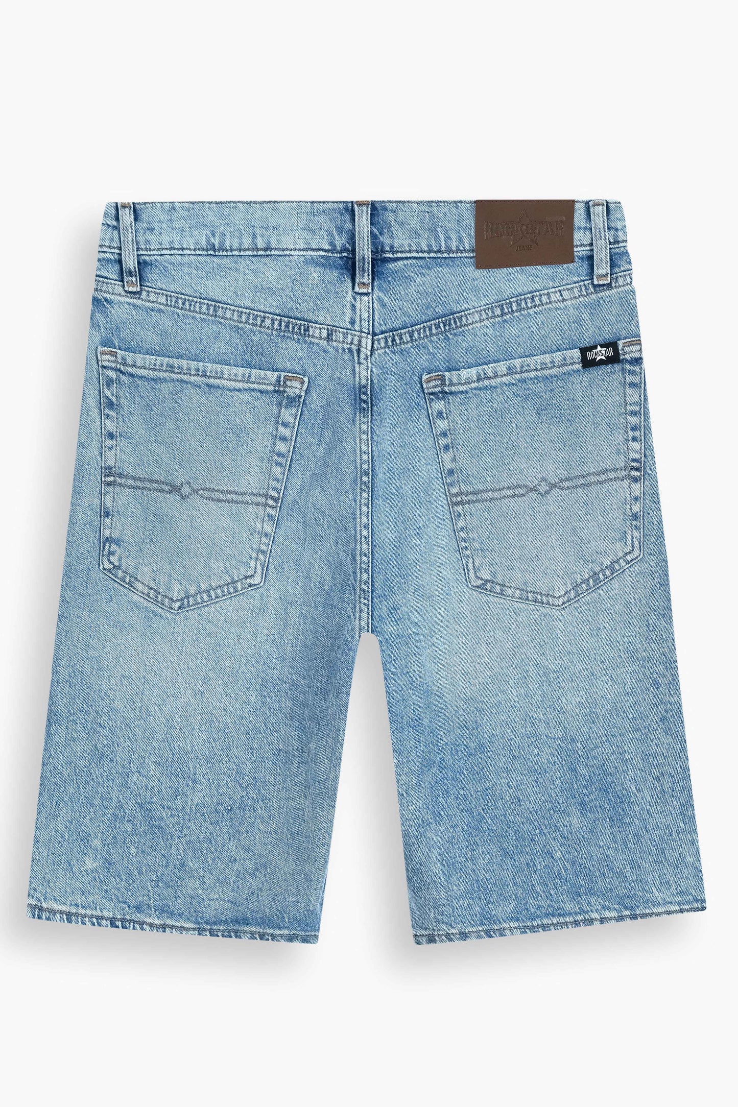 Baggy Fit Denim Shorts Light Blue