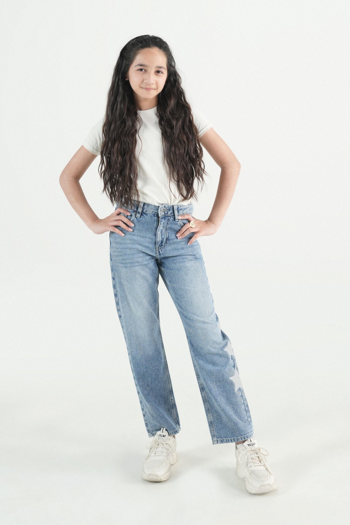 Rhinestone Star Jeans