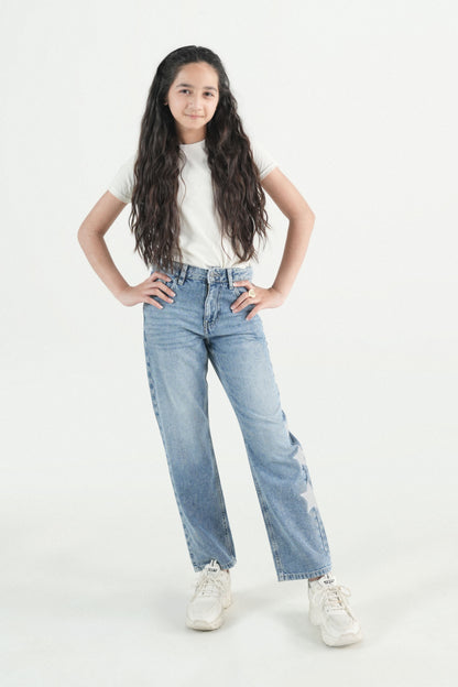 Rhinestone Star Jeans