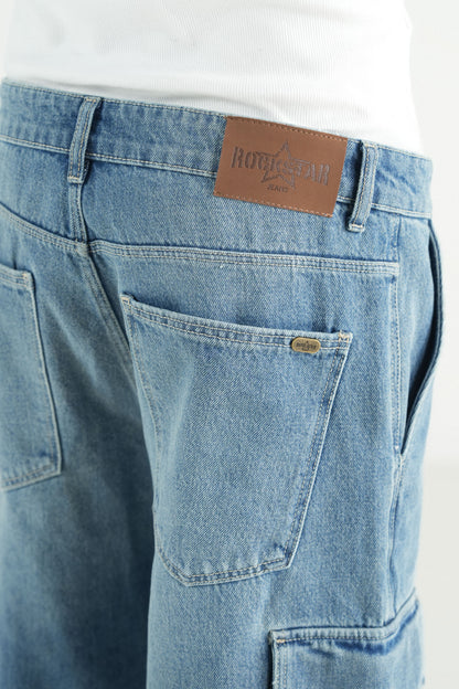 Pleated Pocket Cargo Shorts