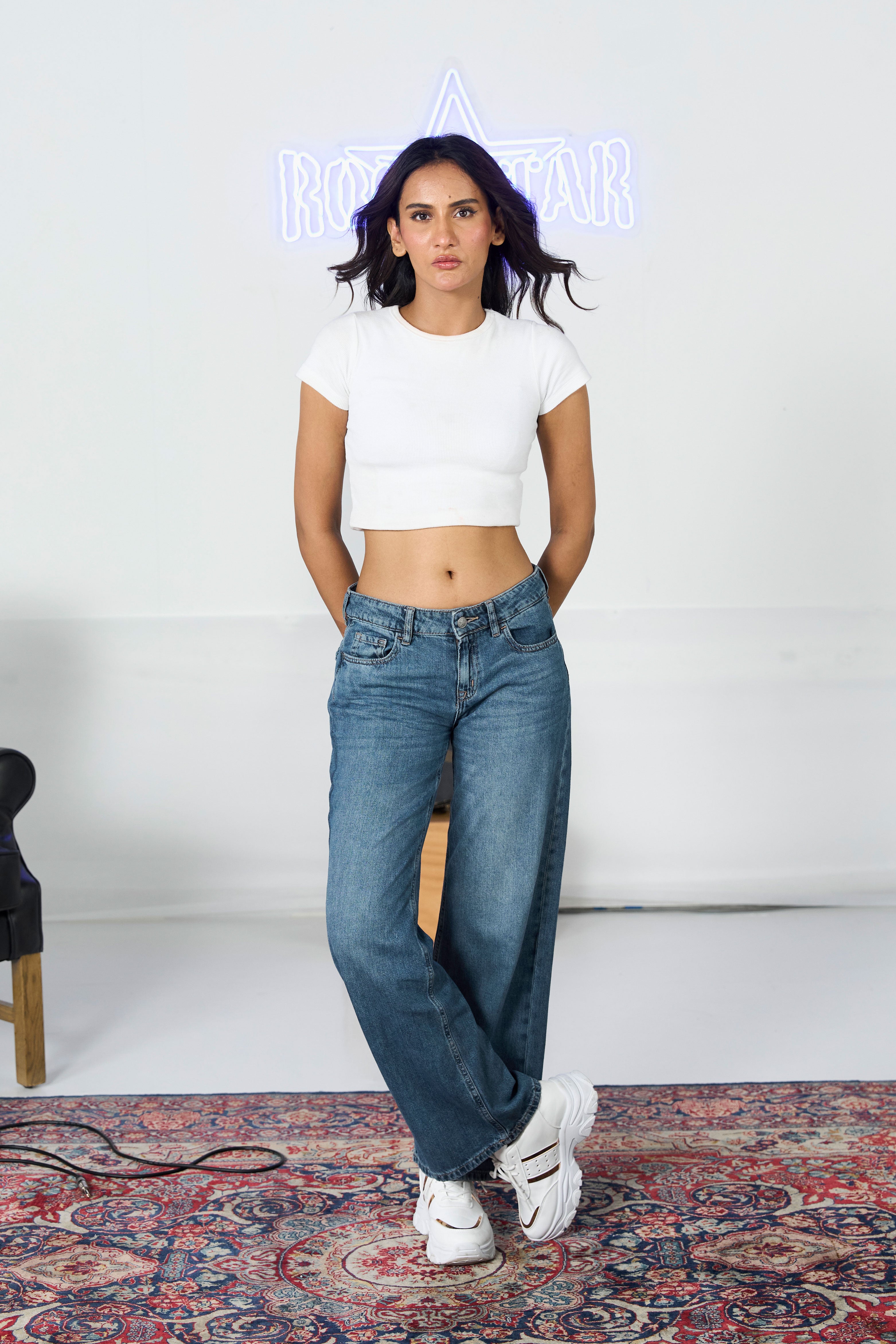 Wide Leg Flapper Pocket