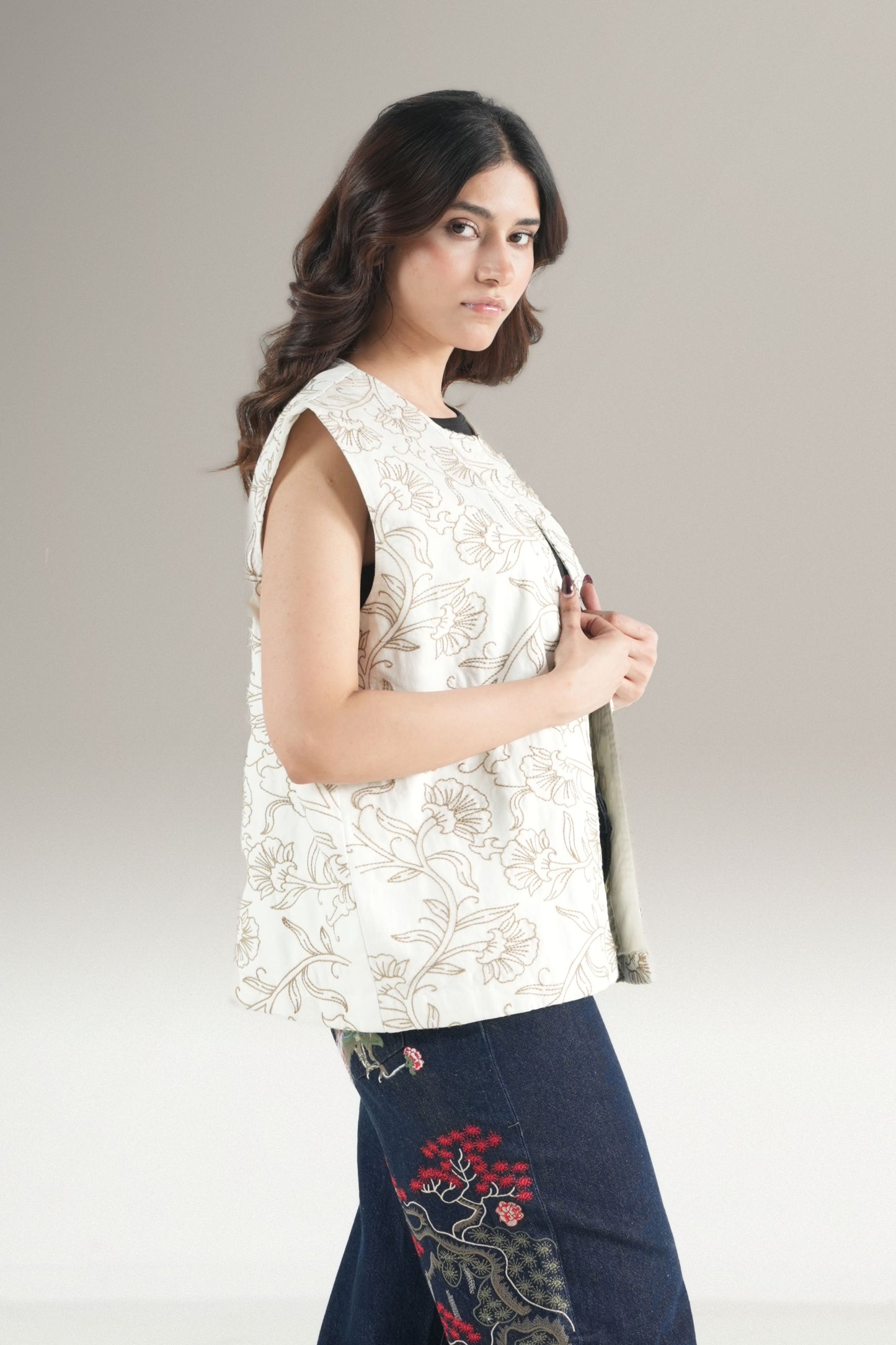 Royal Floral Vest