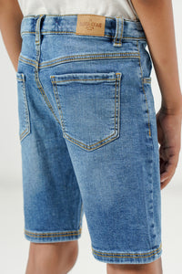 Ultra Light Blue Denim Shorts