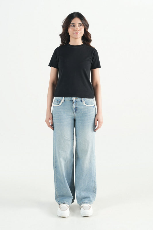 Vintage Wide-Leg With Lace