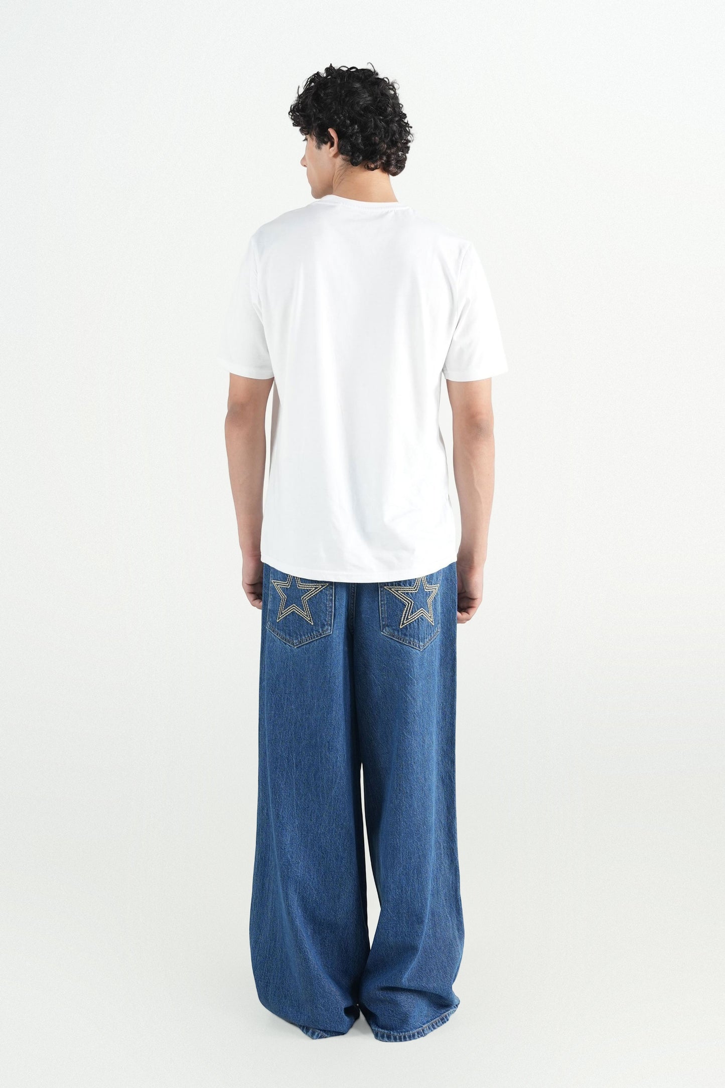 Super Baggy Jeans Mid Blue