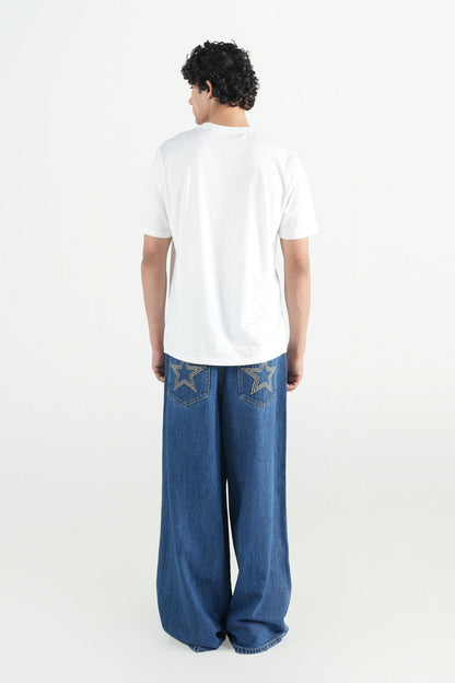Super Baggy Jeans Mid Blue