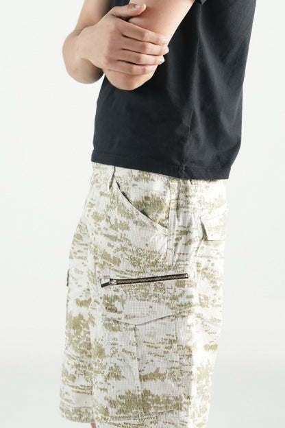 Grid Military Cargo Shorts