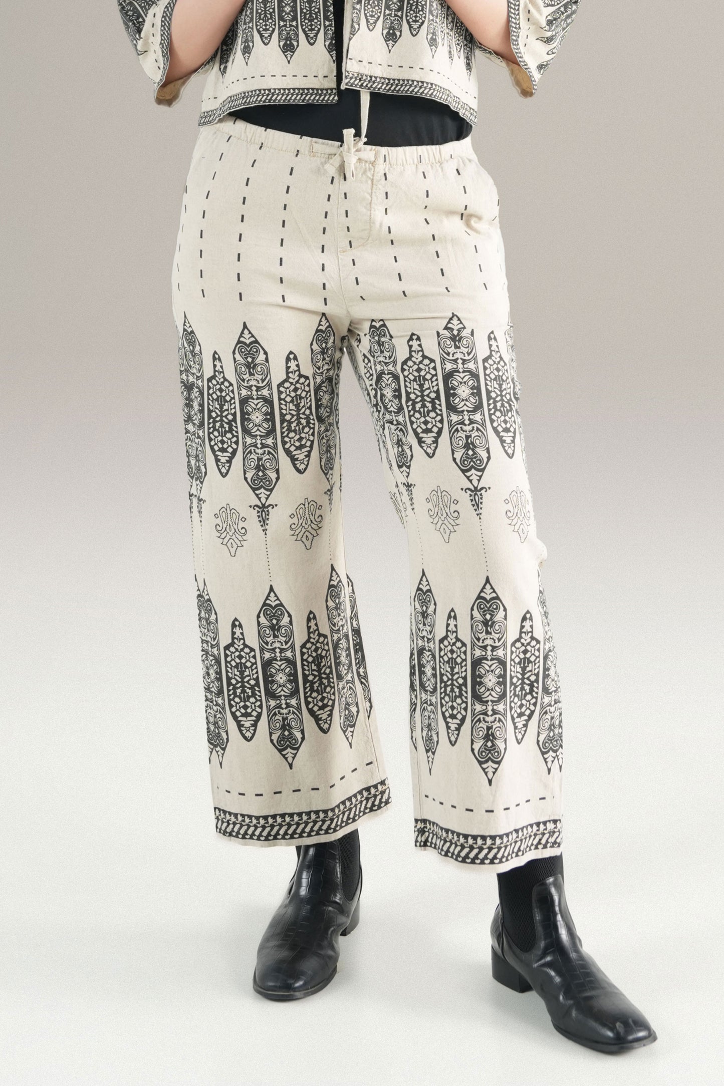 Nomad Block Print Trouser