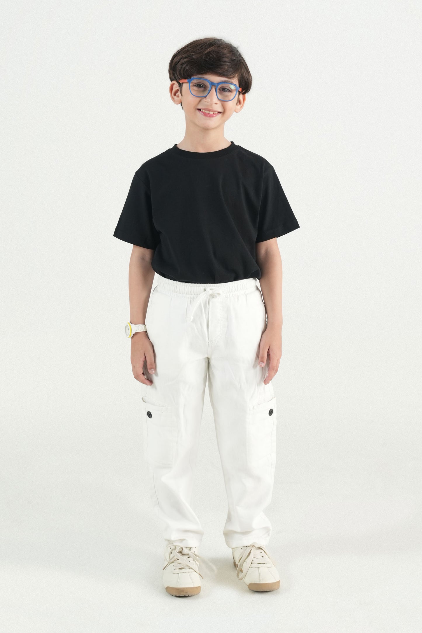 White Cargo Jeans