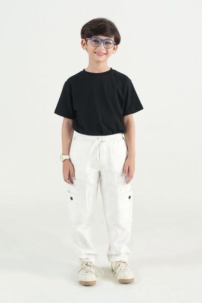 White Cargo Jeans