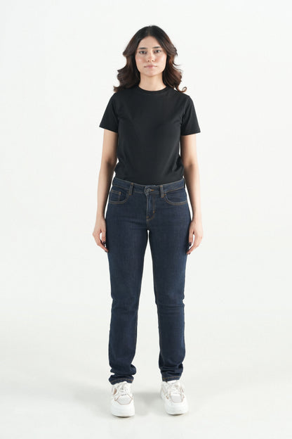 Dark Wash Straight Jeans