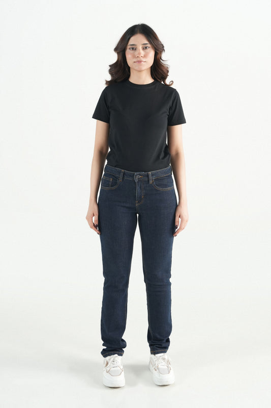 Dark Wash Straight Jeans