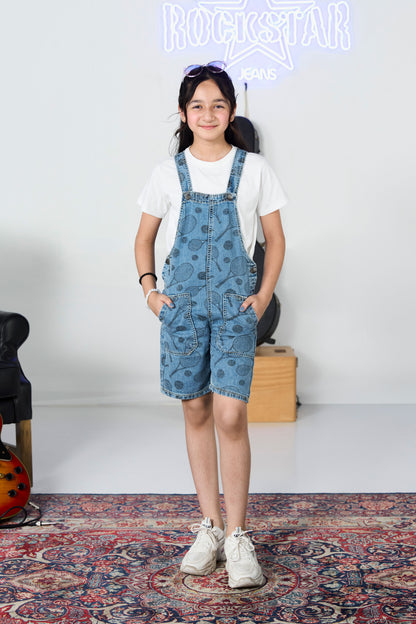 Blue Paddle Dungaree shop at rockstar jeans