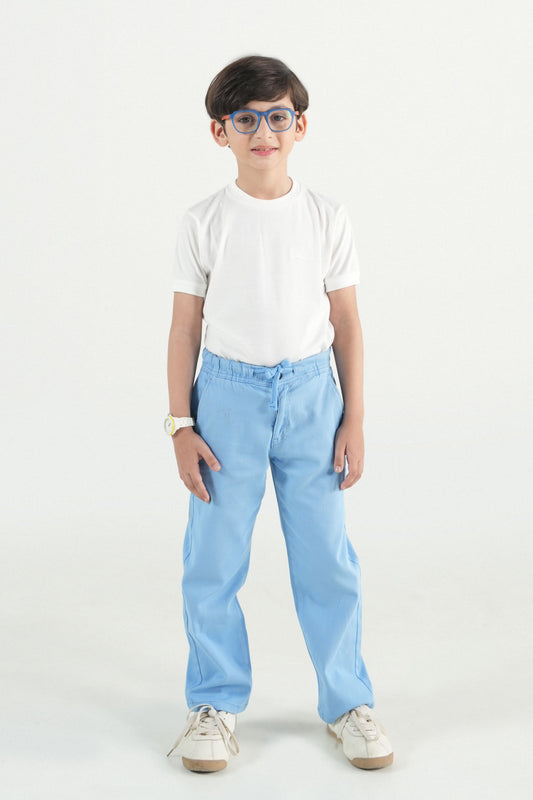 Light blue Drawstring Trousers